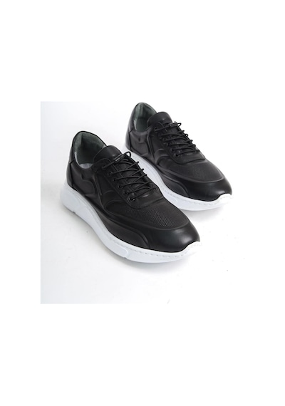 Mubiano Hakiki Deri Mbknt2090-s Erkek Siyah Sneaker & Spor Ayakkabı Siyah