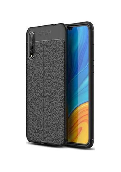 Huawei P Smart Deri Desenli Kamera Korumali Silikon 245725500 - Renk / Lacivert