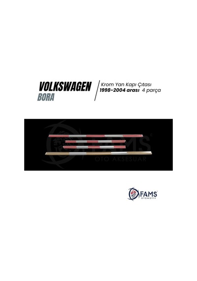 Vw Bora Krom Yan Kapı Çıtası 4 Kapı 1998-2004 P. Çelik