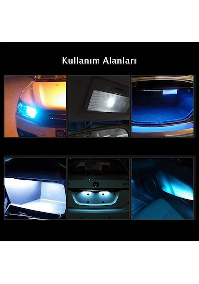 Space Dekoratif Led Ampul T10-2X5 Smd Led Mavi 12V/Laam118-2-12
