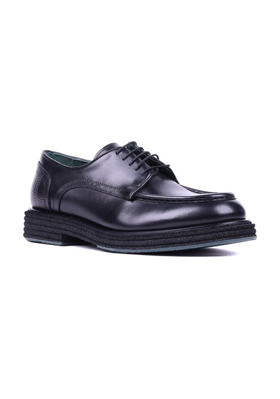 Shoetyle - Hakiki Deri Siyah Renk Günlük Erkek Ayakkabı - 250-760-01 -1555