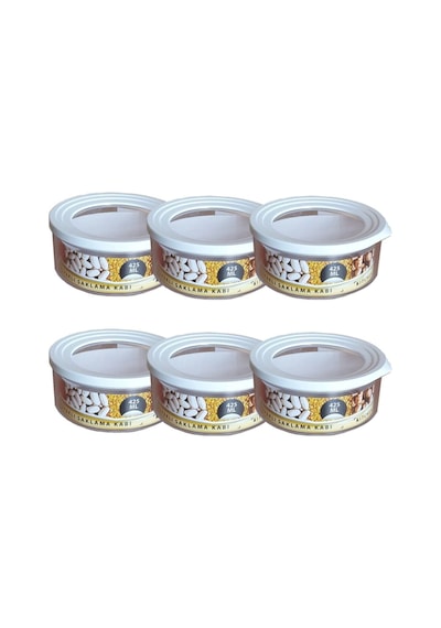Yuvarlak Contalı Erzak Saklama Kabı 425 Ml 6 Lı Set Şeffaf Çok Renkli