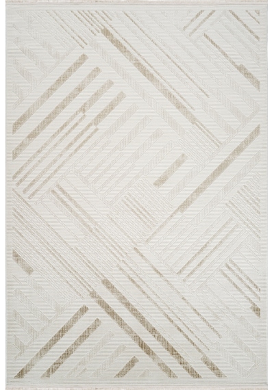 Kaşmir Halı 7/24 Elegante Lumina Bej 80X300 CM Salon Mutfak Halısı Yolluk Kilim