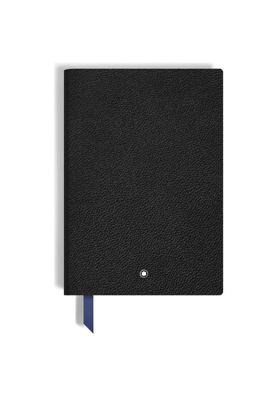 Montblanc Grain Deri Çizgili Orta Boy Not Defteri 222632 Siyah