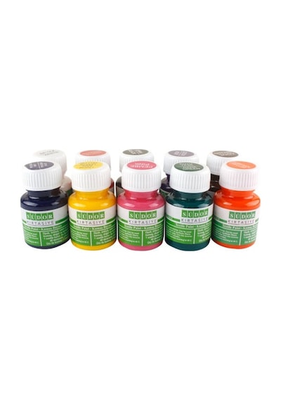 Südor Kumaş Boyası 10 Renk X 25 Ml.  Set