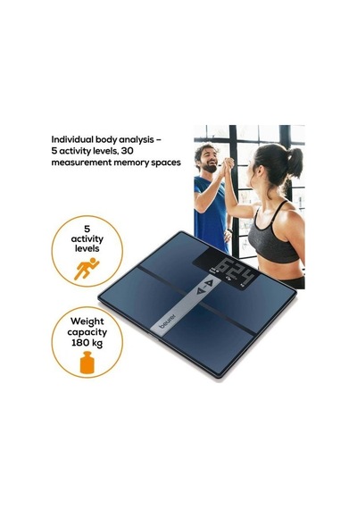 Beurer Bf 980 Wifi Bağlantılı Vücut Analiz Tartısı Ito Güvenlik Camı Ve Dijital Ekran