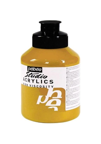 Pebeo Studio Yüksek Viskoziteli Akrilik Boya 500 Ml Yellow Earth 62 Diğer Renkler