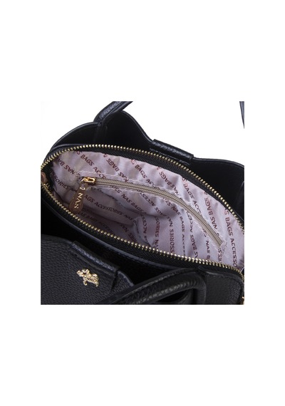 Nas Bag Fularlı Mini Boy El Ve Çapraz Çanta Siyah Lopez Siyah