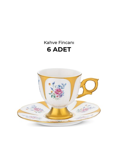 Emsan Bloom 6 Kişilik Kahve Fincan Takımı 100 Ml Multicolor
