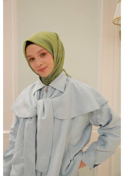 Silk Home Soft Eşarp 73082-23 Yağ Yeşili, Gümüş