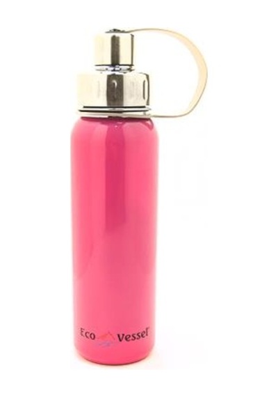 Eco Vessel Paslanmaz Çelik Vidalı Başlık Termos 0.75 Litre-Pembe