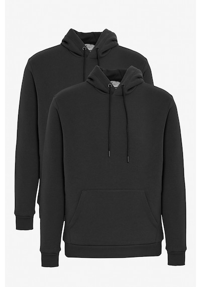 AC&Co / Altınyıldız Classics Erkek Sıyah 2'li Paket Standart Fit Normal Kesim Kapüşonlu Kanguru Cepli Sweatshirt Siyah AC&Co / Altınyıldız Classics Erkek Sıyah 2'li Paket Standart Fit Normal Kesim Kapüşonlu Kanguru Cepli Sweatshirt Siyah