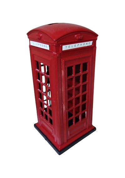 London Telefon Kulübesi Metal Kumbara Küçük Boy 12x6cm