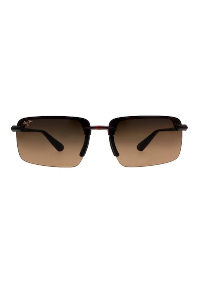 Maui Jim Mj 0626s 005 10a 61 Polarize Unisex Dikdörtgen Kırçıllı Kahverengi Kemik Güneş Gözlüğü Kahverengi