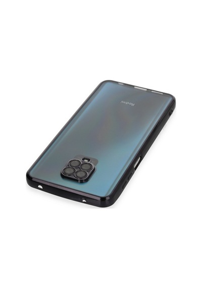 Xiaomi Redmi Note 9 Pro Uyumlu Kılıf Lensli Silikon - Siyah