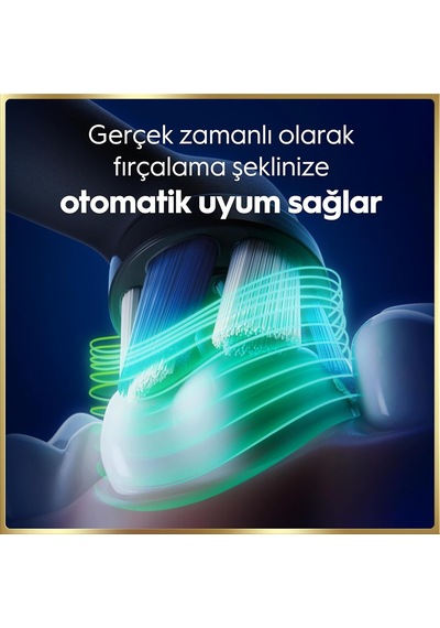 Oral-b İo9 Şarjlı/elektrikli Diş Fırçası, 2'li Set, Rose Quartz &amp Siyah, 2 Fırça Başlığı, Hızlı Manyet Diğer