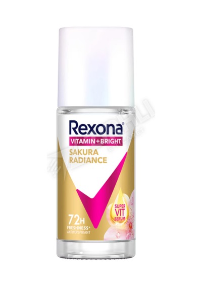 4 Adet Rexona Vitamin + Bright Kadın Roll-on Sakura Radiance 45 Ml