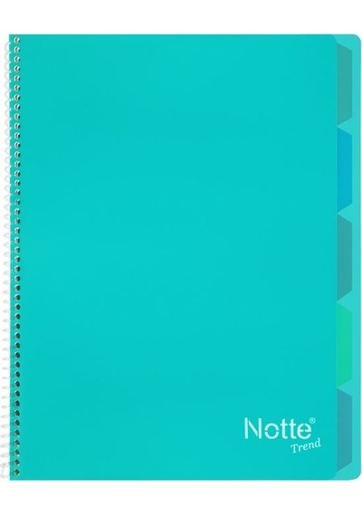 Notte Trend Plastik Kapak A4 40 Yaprak Çizgili Spiralli Defter
