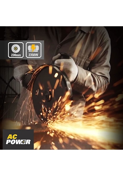 Cat Dx35 2350watt 230mm Profesyonel Dönebilir Tutma Kollu Büyük Taşlama