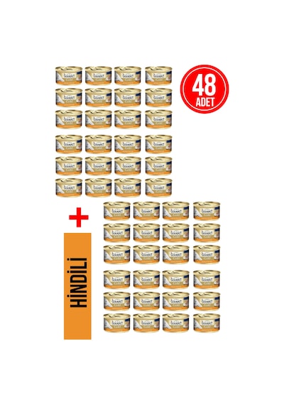 Gourmet Gold Kıyılmış Hindili Premium Yaş Kedi Maması 48 x 85 G