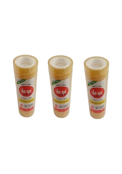 Vege Eto 12 10 Office Tape Kule 12'li 3 Paket 36 Bant
