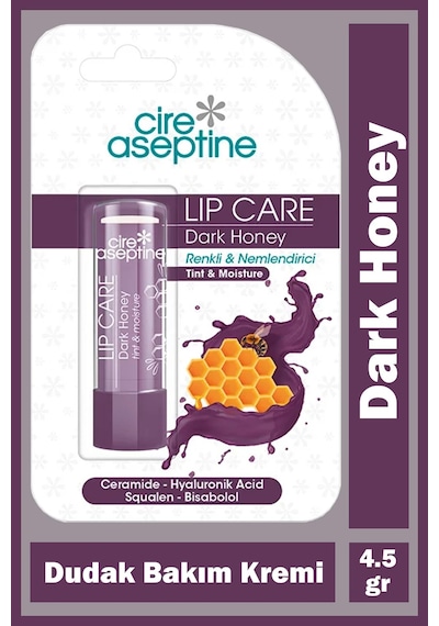 Cire Aseptine Lip Care Dark Honey Renkli Dudak Bakım Kremi 4,5 Gr
