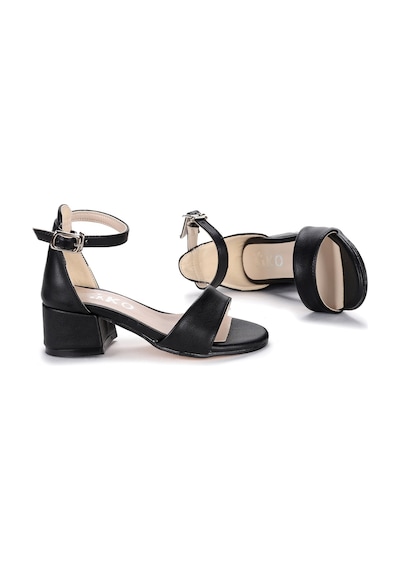 Kiko Kids Kiko 769 Kum Cilt Günlük Kız Çocuk 3 Cm Topuk Sandalet Ayakkabı S Siyah