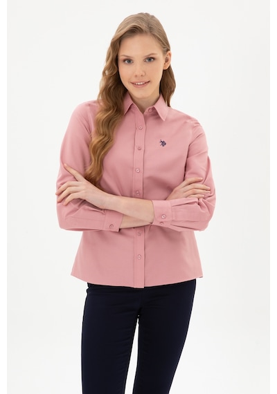 U.S. Polo Assn. Kadın Orkide Uzun Kollu Basic Gömlek 50316711-VR221 U.S. Polo Assn. Kadın Orkide Uzun Kollu Basic Gömlek 50316711-VR221