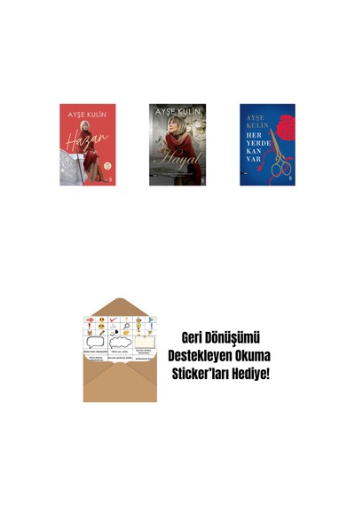 Hazan + Hayal + Her Yerde Kan Var Ciltli + Okuma Sticker'ları
