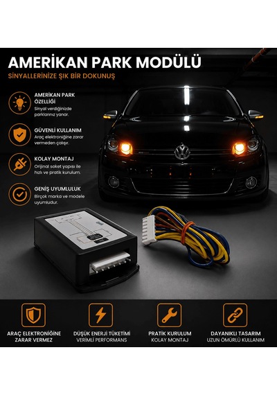 Tesla Model X Ayarlı Amerikan Park Modülü 12v Sinyal Park Modülü