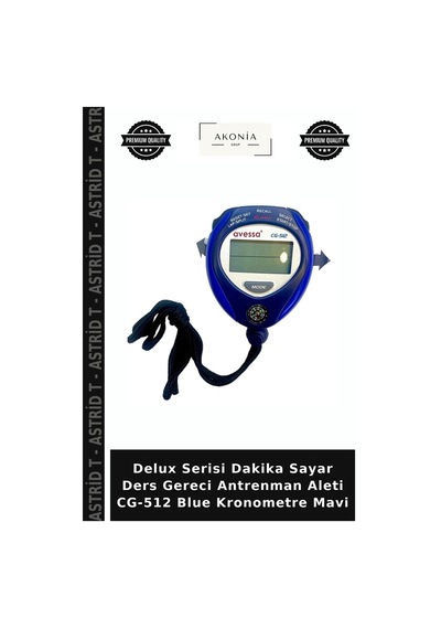 Delux Serisi Dakika Sayar Ders Gereci Antrenman Aleti Cg-512 Blue Kronometre Mavi