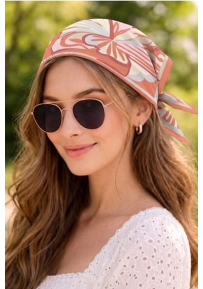 Sisley Flora Bandana/fular -2018-47 47 Şeftali