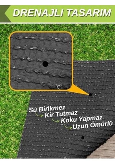 Beylini Dekoratif Suni Çim Halı 20 Mm Gerçek Çim Görünümlü Balkon Teras Bahçe İçin Yapay Çimen Kaymaz Taban Yapay Çim Ölçü Seçenekli 200 X 600 100 CM