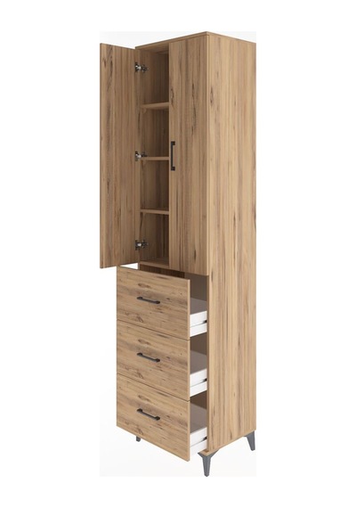 Hyperion Dolap 4 Raflı 3 Çekmeceli 2 Kapaklı 60x44x243 Çam-çam Çam Hyperion Dolap 4 Raflı 3 Çekmeceli 2 Kapaklı 60x44x243 Çam-çam Çam
