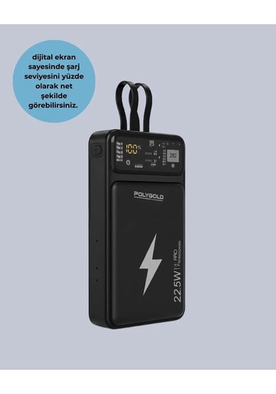 Kompakt Hızlı Şarj Powerbank 10000 Mah 22.5w Çok Renkli