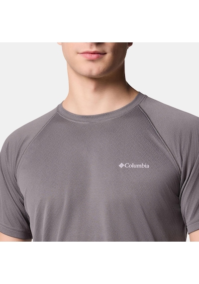 Columbia Ao0944 Alpine Chill Pro Ss Crew Erkek T-shirt-31744 Koyu Gri