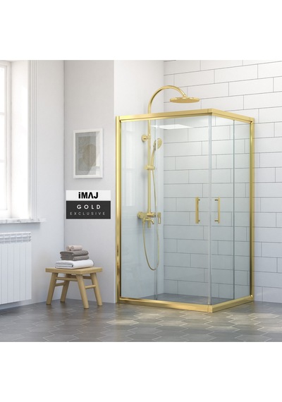 İmaj Banyo İmaj Gold Dikdörtgen Duşakabin