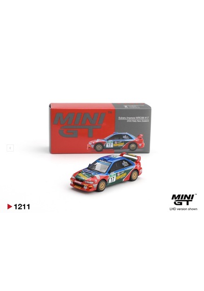 Mini Gt Subaru İmpreza Wrc98 17 2000 Rally New Zealand 1211 1/64