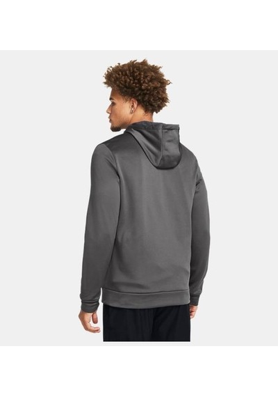 Under Armour Fleece Tam Fermuarlı Kapüşonlu Üst Gri