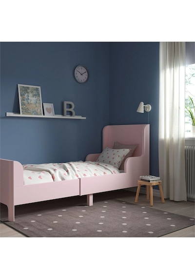 Busunge Uzayabilen Çocuk Karyolası, Açık Pembe Renk Meridyendukkan 80x200 Cm Busunge Uzayabilen Çocuk Karyolası, Açık Pembe Renk Meridyendukkan 80x200 Cm