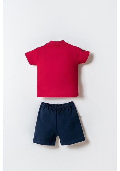 U.s. Polo Assn. Erkek Bebek Kırmızı Şort Takım 5274-49980 Kırmızı