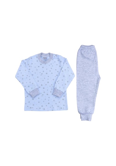 Sebi Bebe Yıldızlı Pijama Takım 9192 Mavi