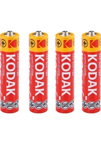 Kodak KAAHZ-S4 Super Heavy Duty Çinko Karbon AAA İnce Kalem Pil / Pakette 60 Adet