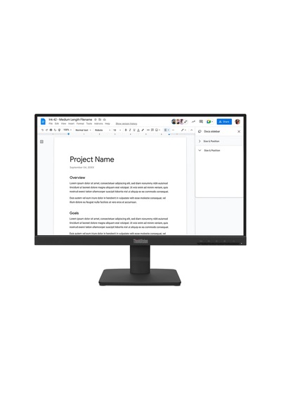 21.5 Lenovo Thinkvision S22-4e 64cbkat6tk Fhd Ips