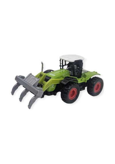 Farm Mini Oyuncak Traktör - 14 Cm Geniş Tomruk Yükleyici Çiftlik Aracı