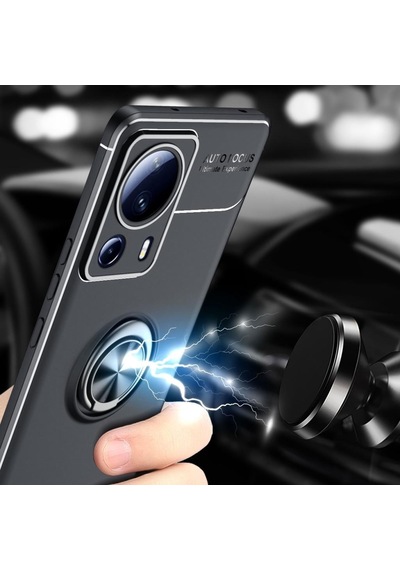Xiaomi Mi 13 Lite Kılıf Yüzüklü Magnetli Ravel Case Kapak