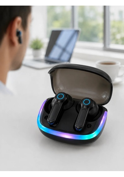 Lbk Lbk Bluetooth 5.4 Tws Kablosuz Kulaklık Quad Enc Mikrofonlu Rgb Şarj Kutulu Hd Ses