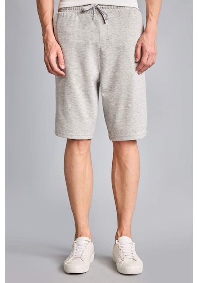 Defacto Baggy Fıt Beli Lastikli Bağlamalı Gri Melanj Şort G4184ax26smgr369 Gri-gr369