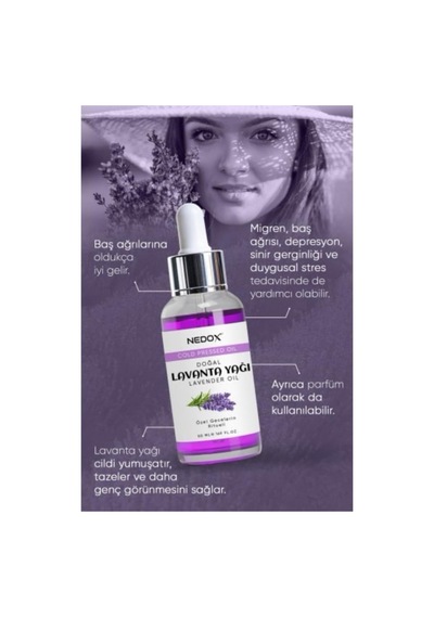 Nedox Lavanta Yağı %100 Doğal Bitkisel Özel Gecelerin Ritueli Lavender Oil 50 Ml 8'li Paket