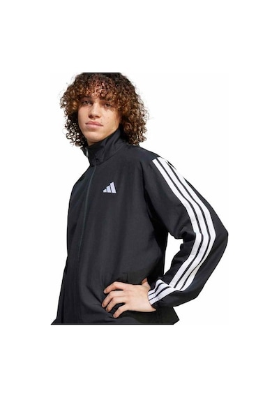 Adidas 3 Stripes Wv Tt Ts Erkek Siyah Eşofman Takımı